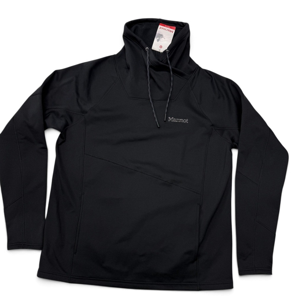 Marmot Gibbs Top Black Cowl Neck Pullover K74740 Mens XL NWT Sweatshirt